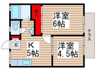 カーサ・フローレスⅡの物件間取画像